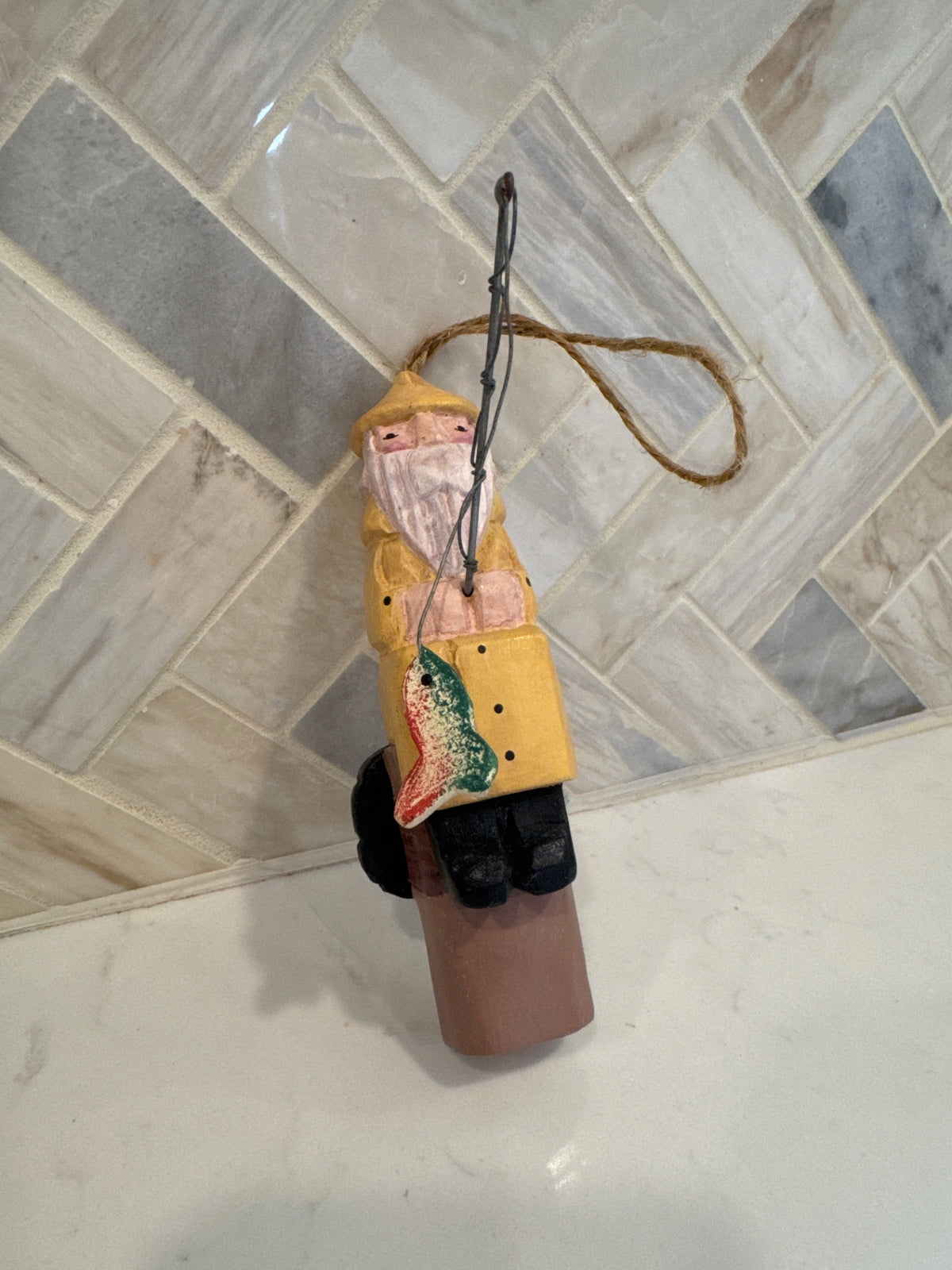 Fisherman Ornament 