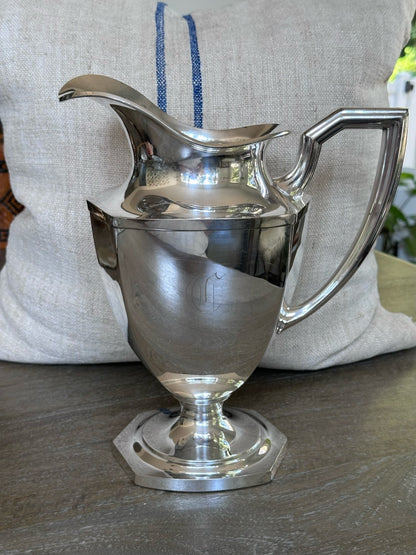 Vintage art deco Silver Sheffield pitcher