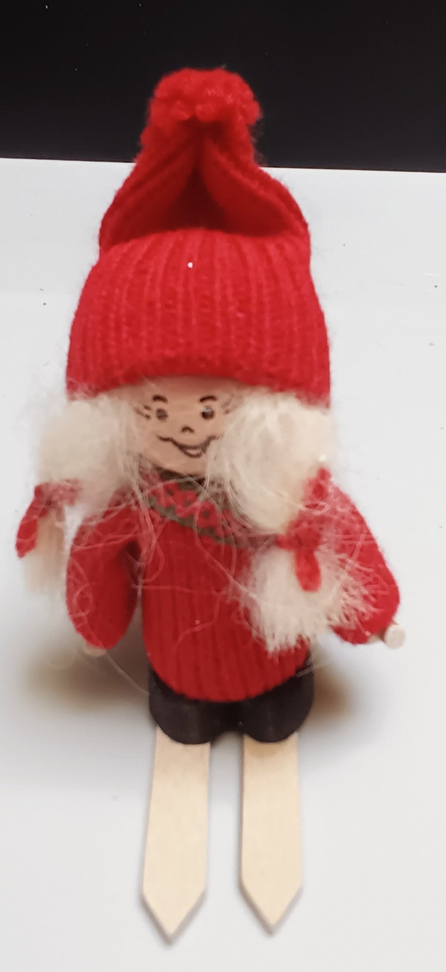 Oiginal Swedish Ljungstrom Tomte- Girl on Skis