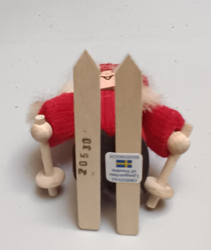 Oiginal Swedish Ljungstrom Tomte- Girl on Skis