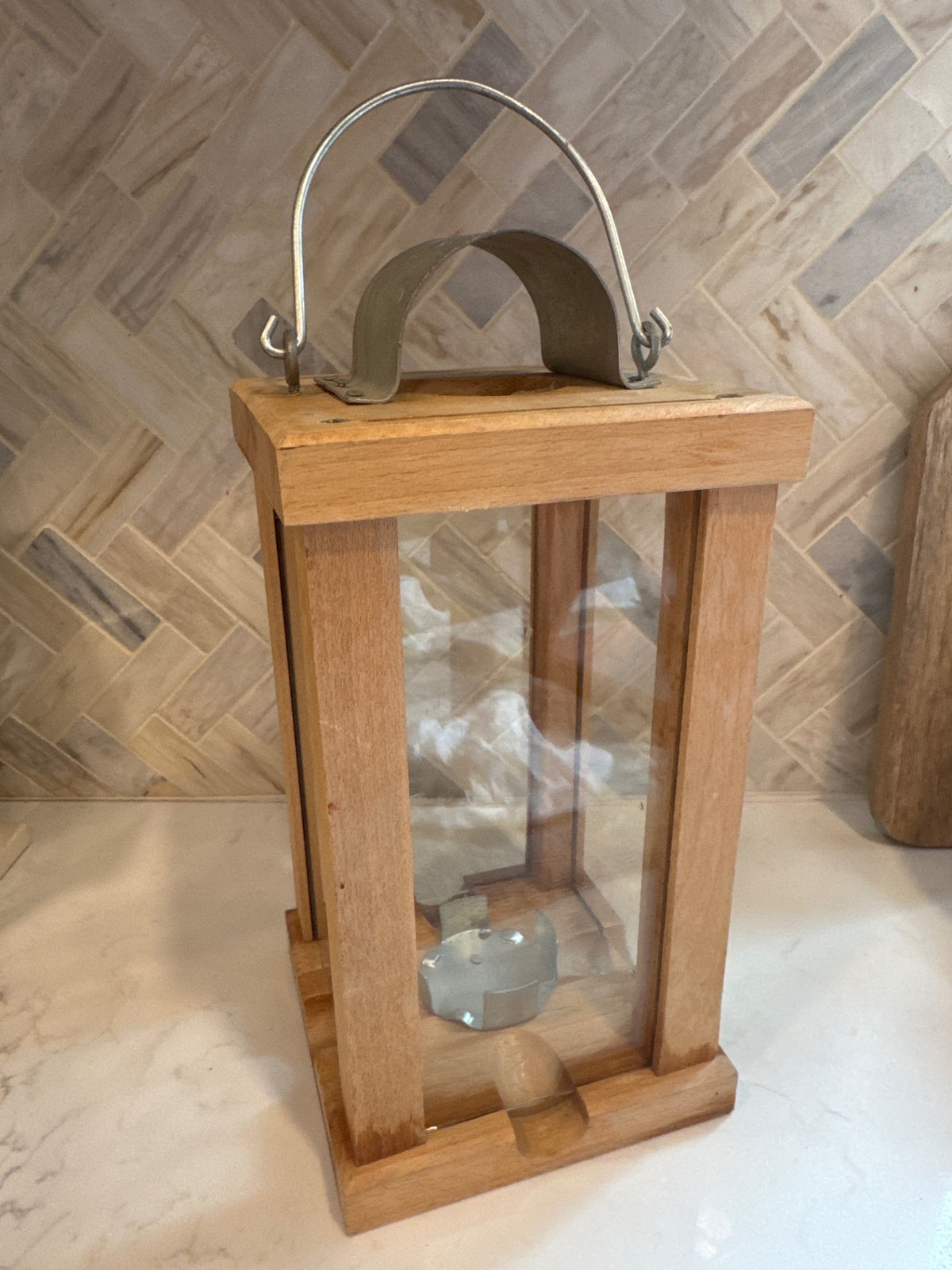 Rustic Wood Lantern 
