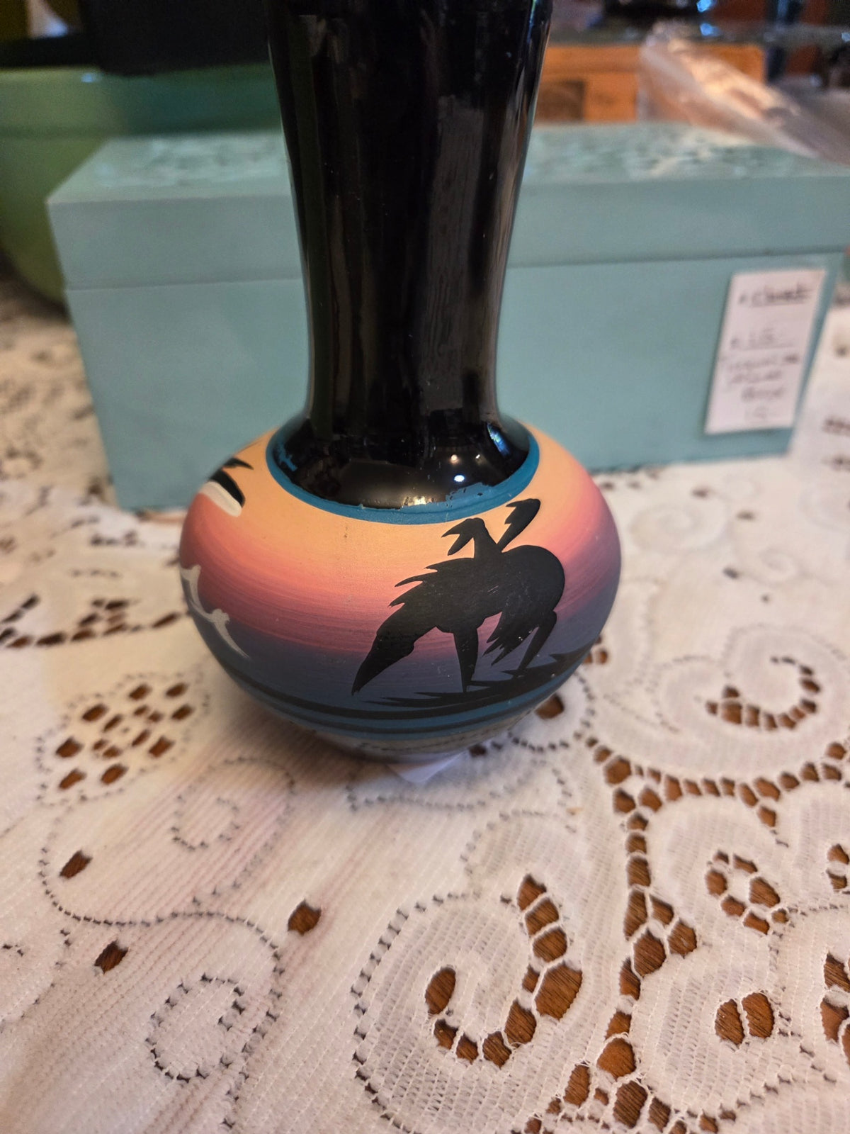 Signed Navajo vase