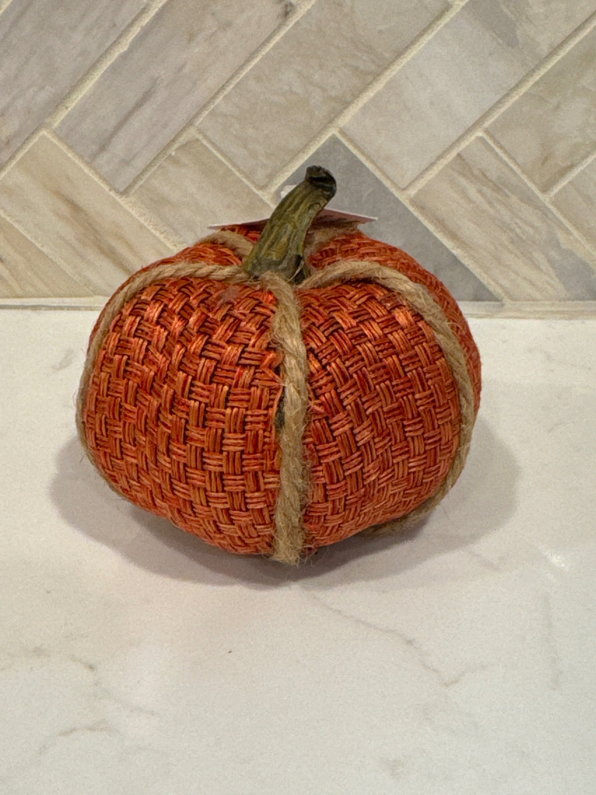 Mini Woven Pumpkin