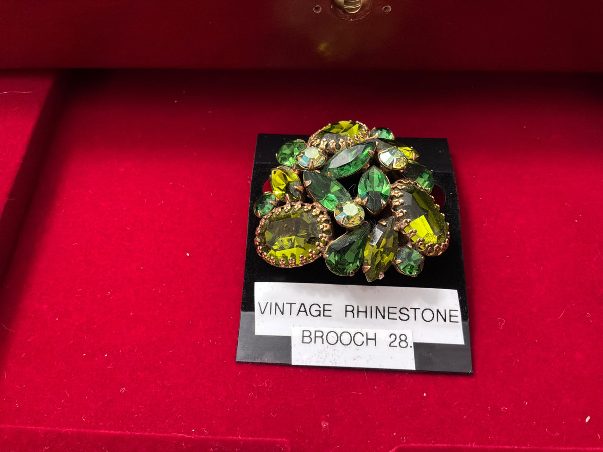Vintage rhinestone brooch