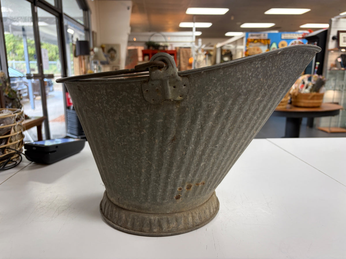 Galvanized Coal Bucket 