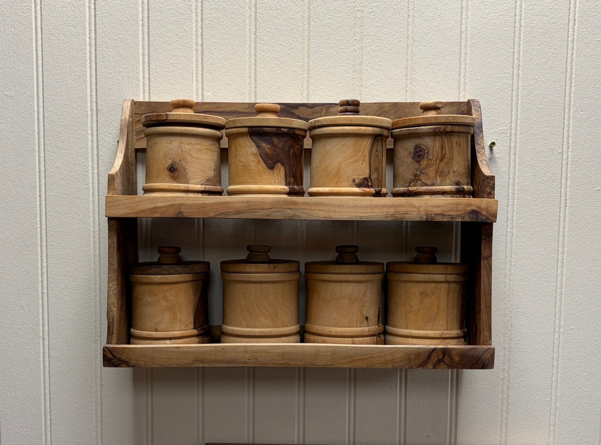 Turned Wood Spice Rack