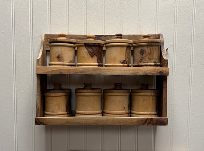 Turned Wood Spice Rack