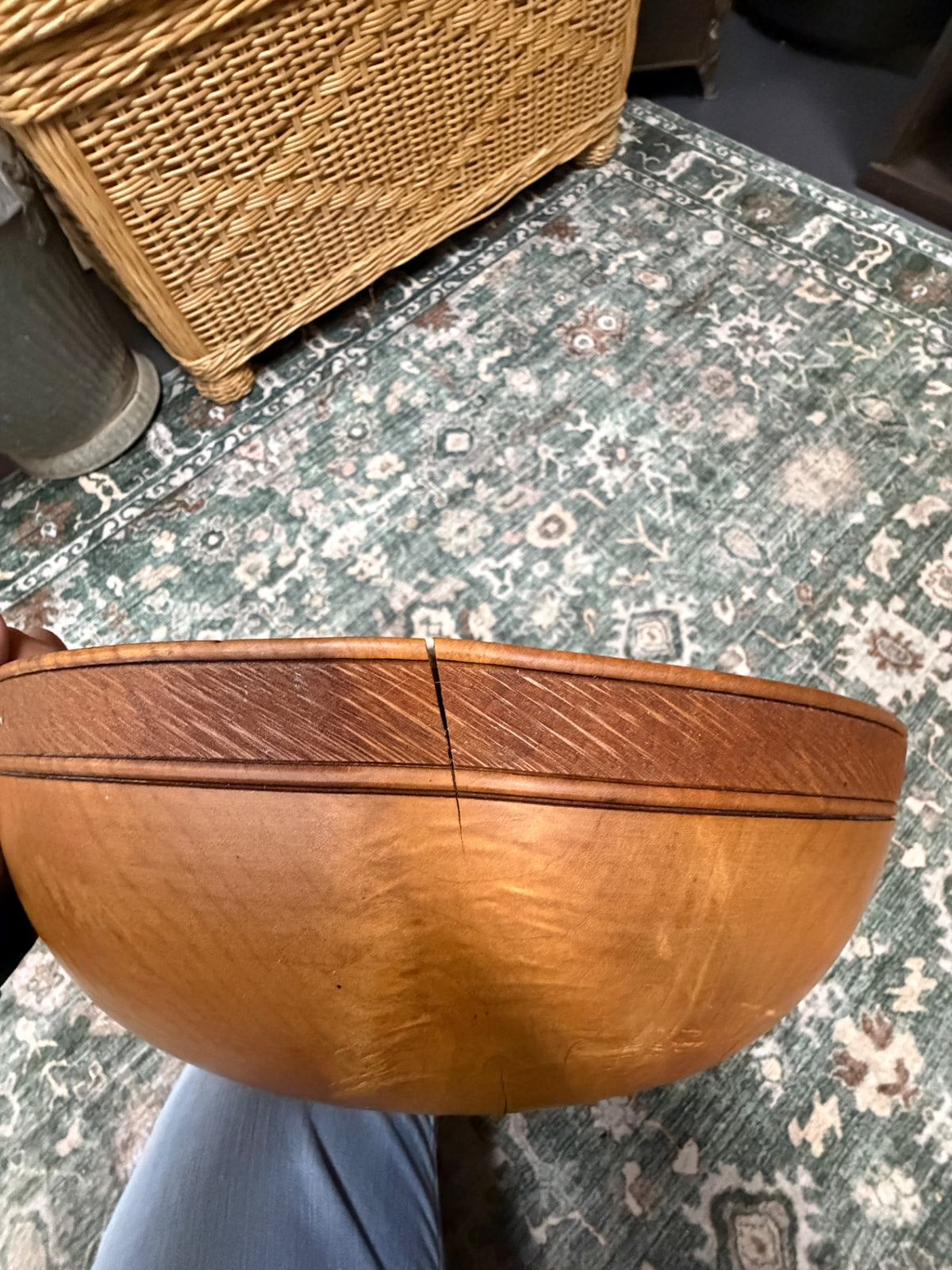 Large Wood Turned Bowl