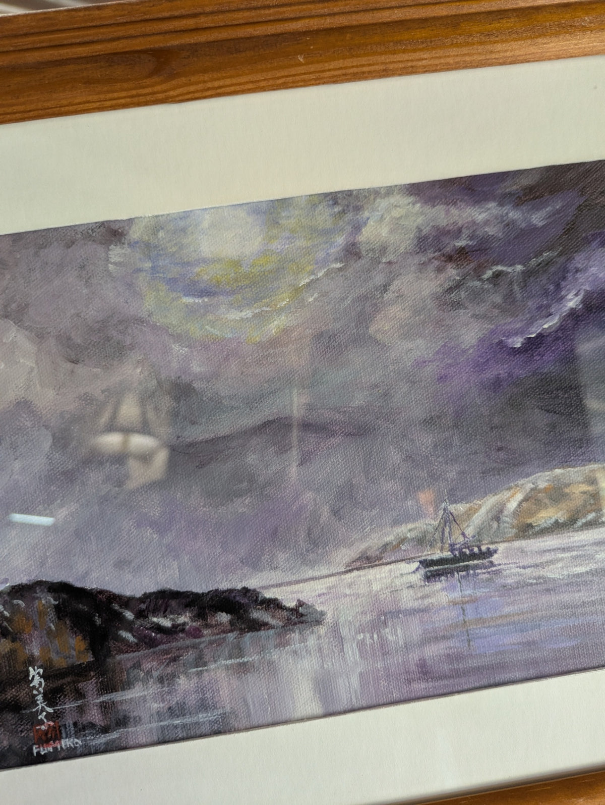 Original Sunset Ocean Scene