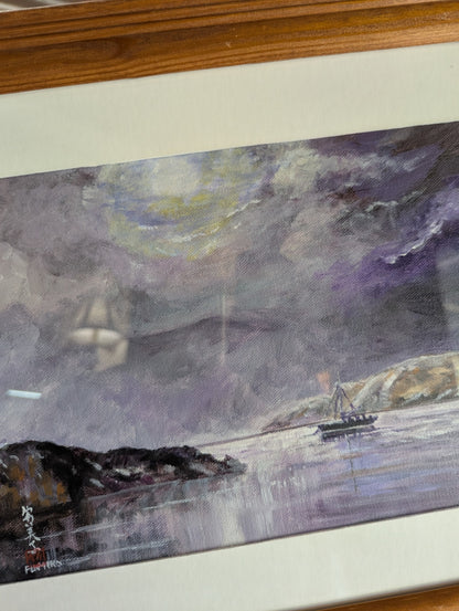 Original Sunset Ocean Scene