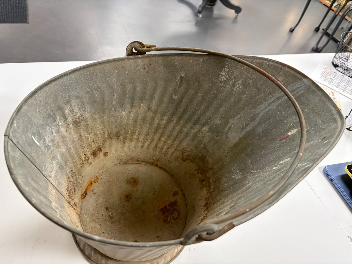Galvanized Coal Bucket 