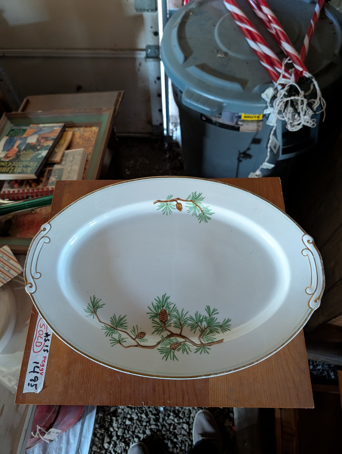 Vintage Craftsman China Pioneers Platter