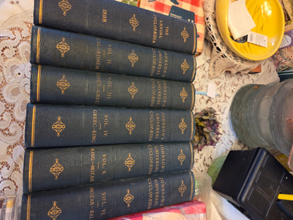 6 Encyclopedias 1893 to 1898 Maps