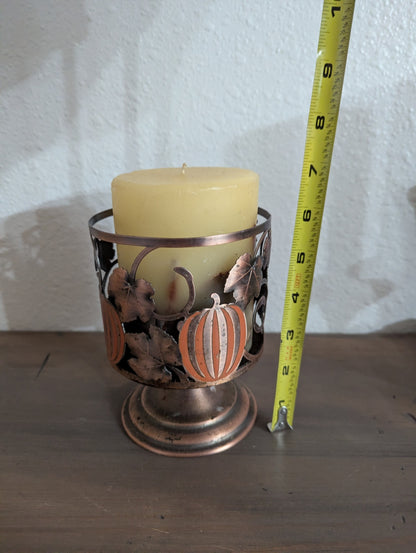 Vtg. Bath & Body Works Bronze Metal Works Candle Holder