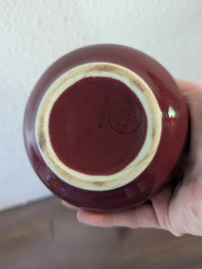 1950's Large Burgundy Restaurant Creamer by Hall