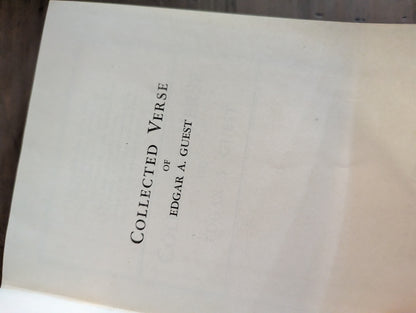 1934 Collected Verses of Degar A. Guest