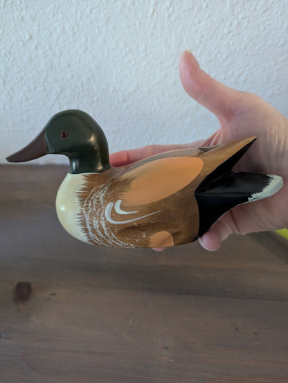 Small Hand-Painted Wooden Duck "Decoy"