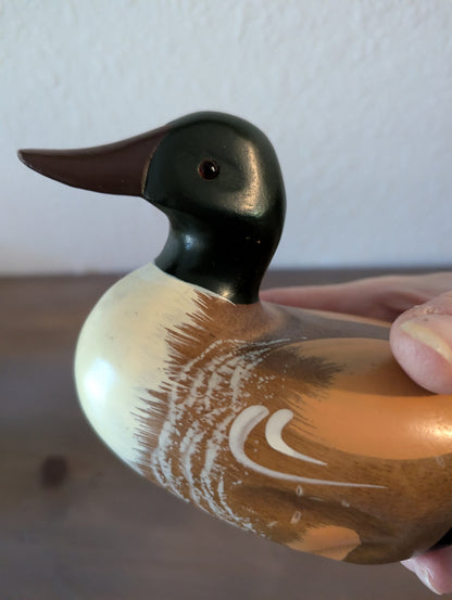 Small Hand-Painted Wooden Duck "Decoy"