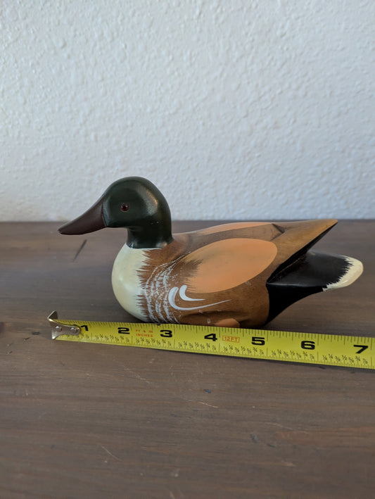 Small Hand-Painted Wooden Duck "Decoy"