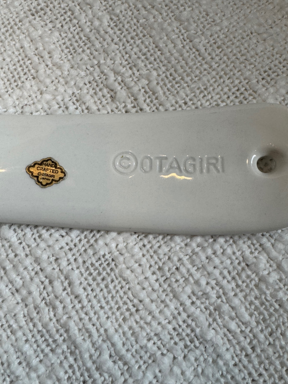 Vintage hand-painted ceramic turkey spoon rest, by Otagiri Japan