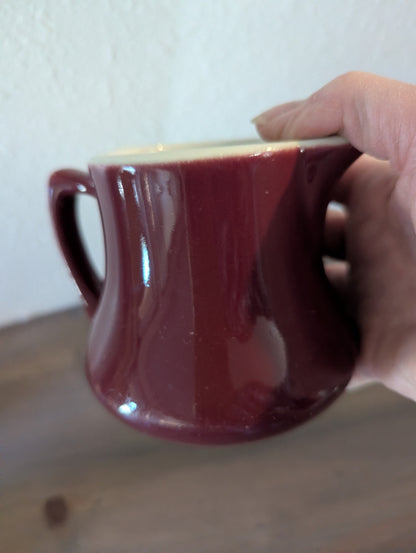 1950's Large Burgundy Restaurant Creamer by Hall