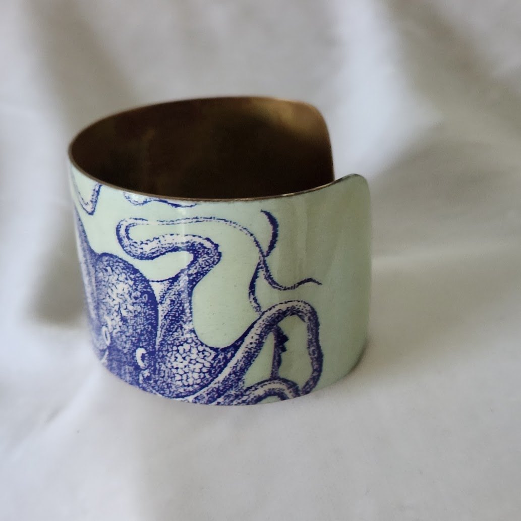 Vintage Two's Company Octopus Cuff Bracelet