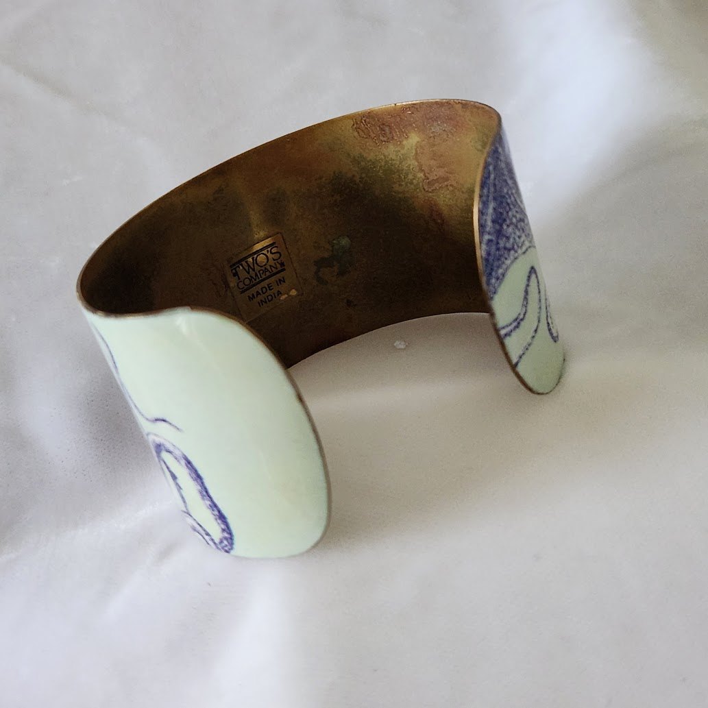 Vintage Two's Company Octopus Cuff Bracelet