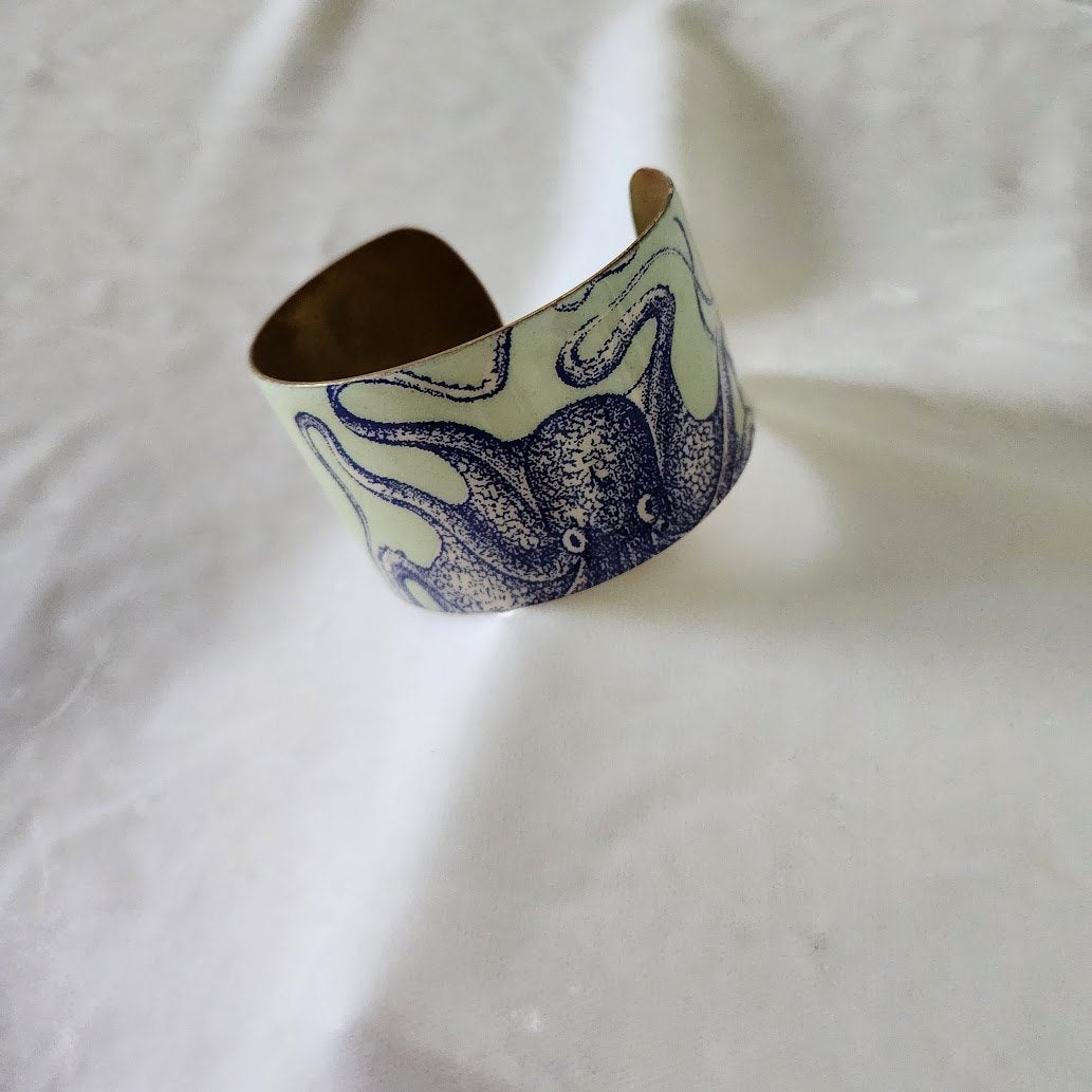Vintage Two's Company Octopus Cuff Bracelet