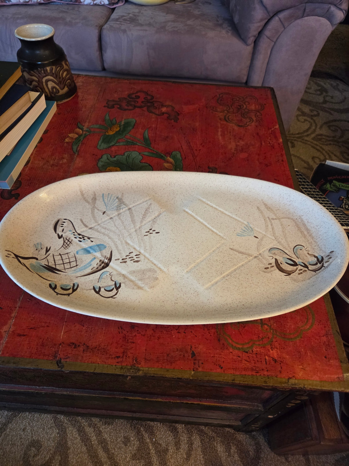 RED WING USA BOB WHITE QUAIL PLATTER