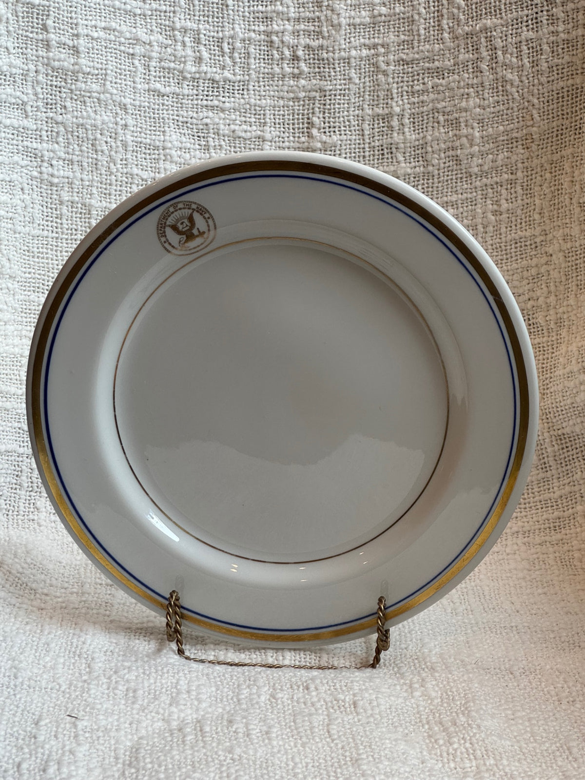  vintage U.S. Navy Officer's Wardroom Mess ceramic plate