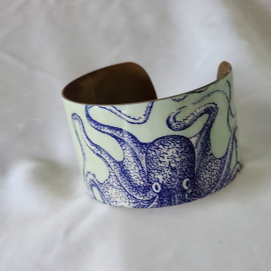 Vintage Two's Company Octopus Cuff Bracelet