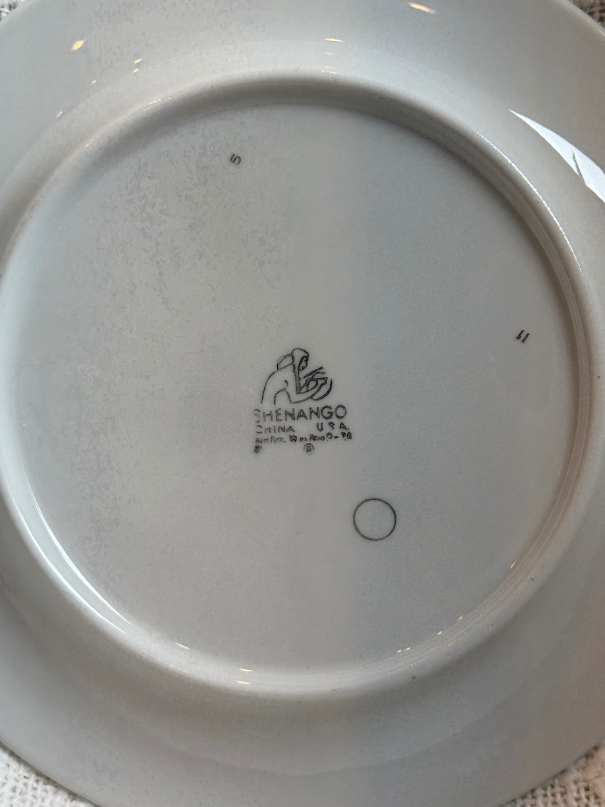  vintage U.S. Navy Officer's Wardroom Mess ceramic plate