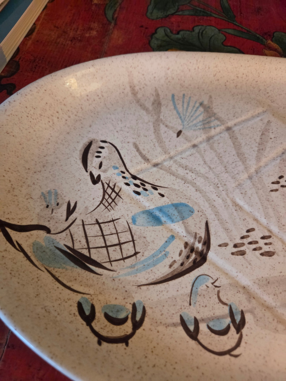 RED WING USA BOB WHITE QUAIL PLATTER