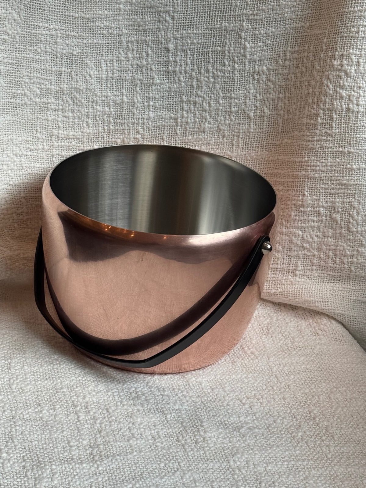 vintage Spring Culinox copper ice bucket