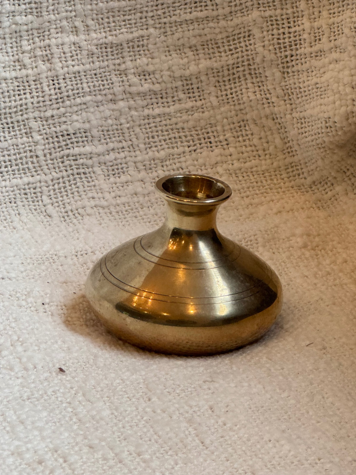 vintage brass kalash or water vessel, often made in India
