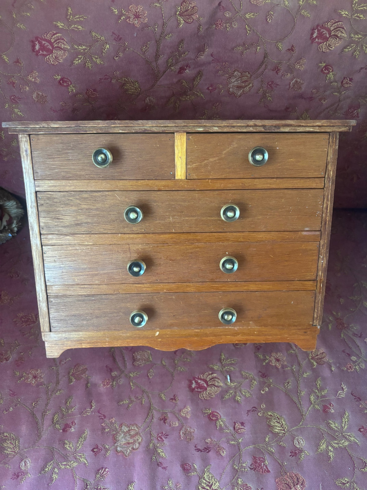 Vintage Grampa hand made large Jewelry Chest