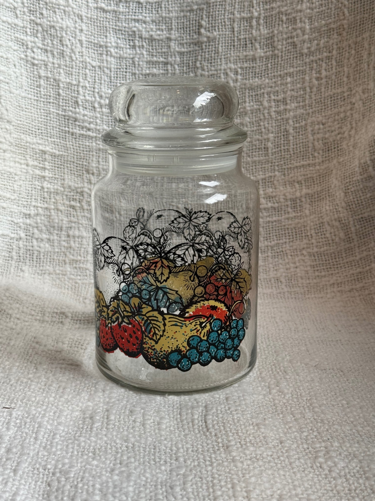 Anchor Hocking fruit medley jar