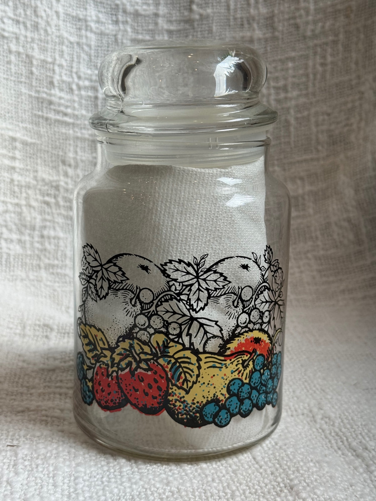 Anchor Hocking fruit medley jar