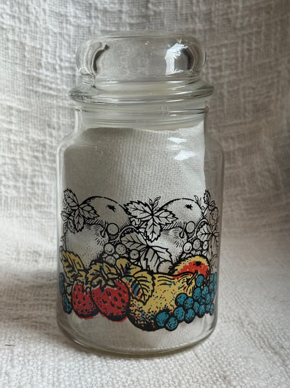 Anchor Hocking fruit medley jar