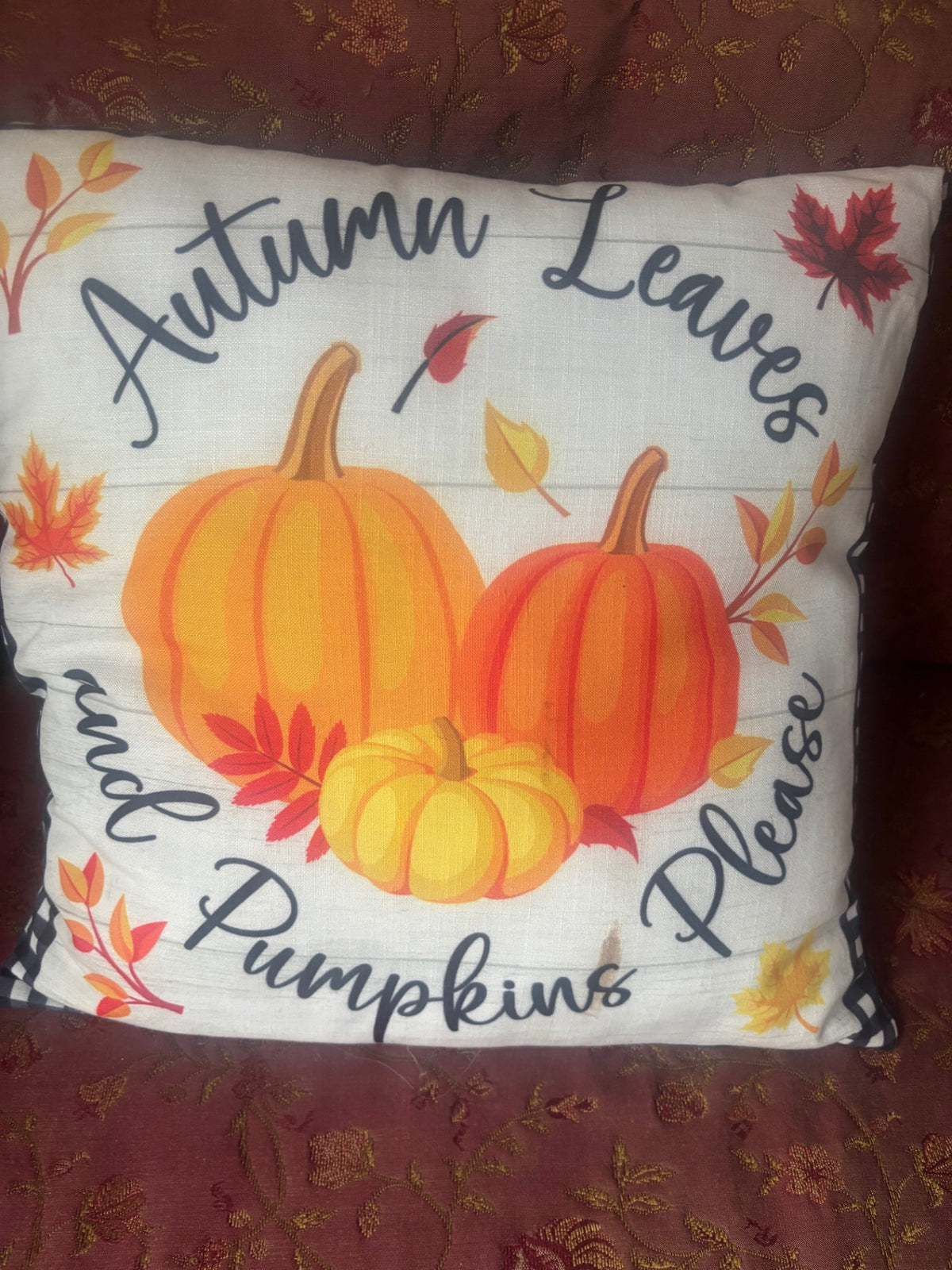 Large Autumn Pillow