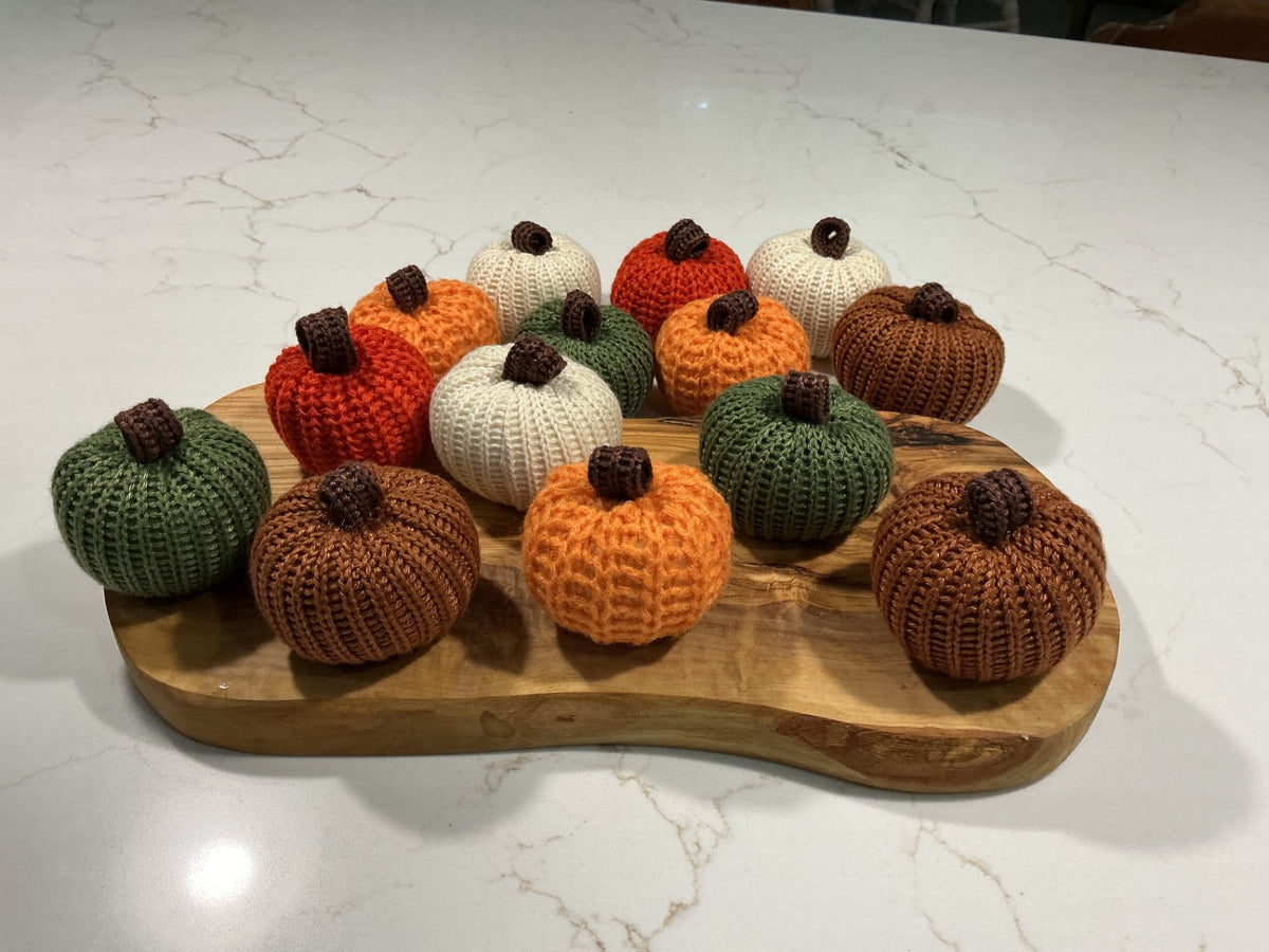Cute Mini Crochet Pumpkin….14 pcs. @ $2.95 ea. 