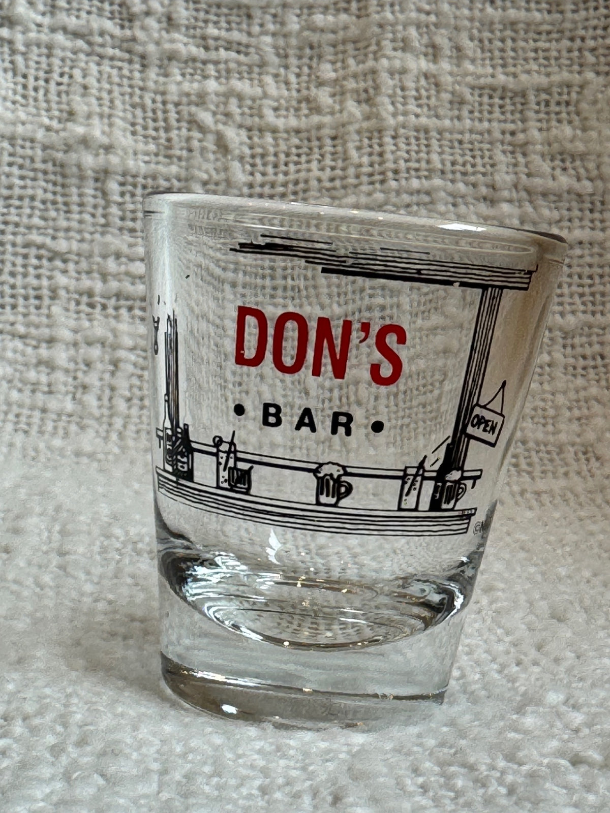 Don’s Bar glass 