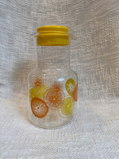 PUREX vintage juice carafe w/ yellow lid