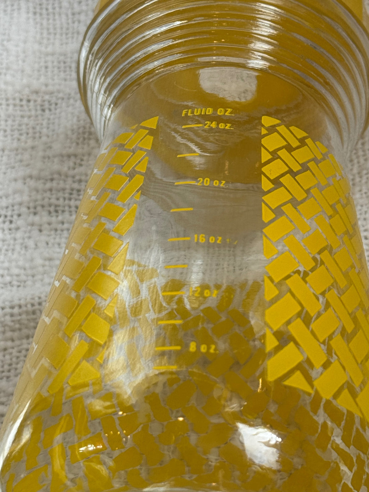 Mid century juice carafe yellow