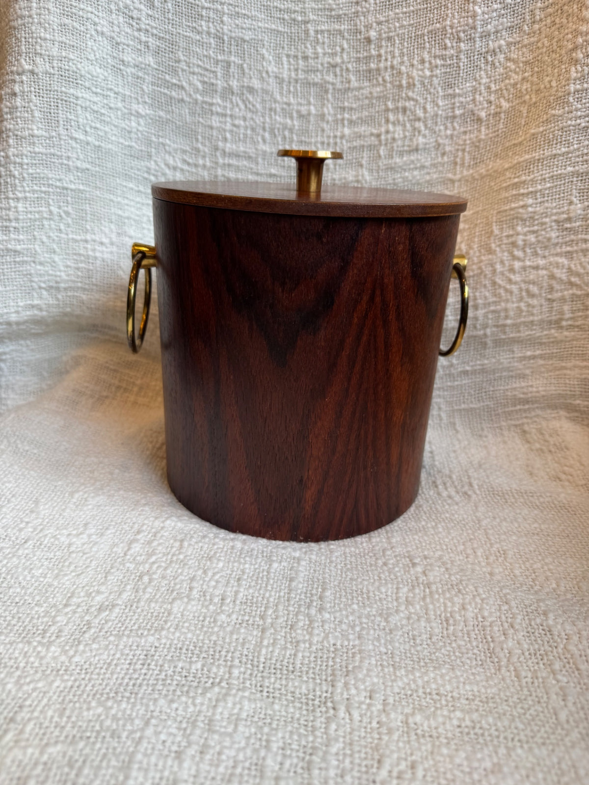vintage mid-century modern wooden ice bucket Standard Specialty Finest