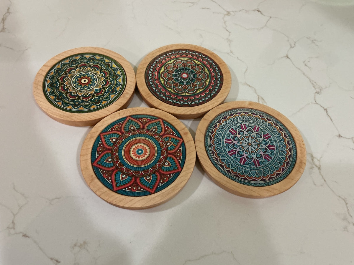 Locally Crafted Mandala Coaster