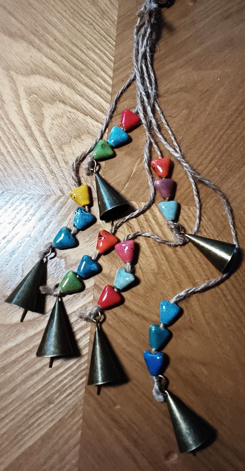 Boho Style Bells & Beads Hanger