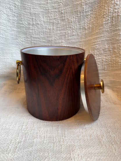 vintage mid-century modern wooden ice bucket Standard Specialty Finest