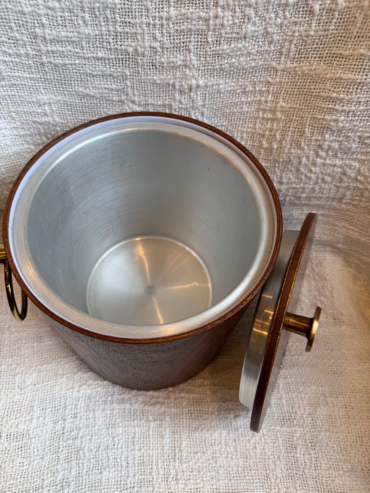 vintage mid-century modern wooden ice bucket Standard Specialty Finest
