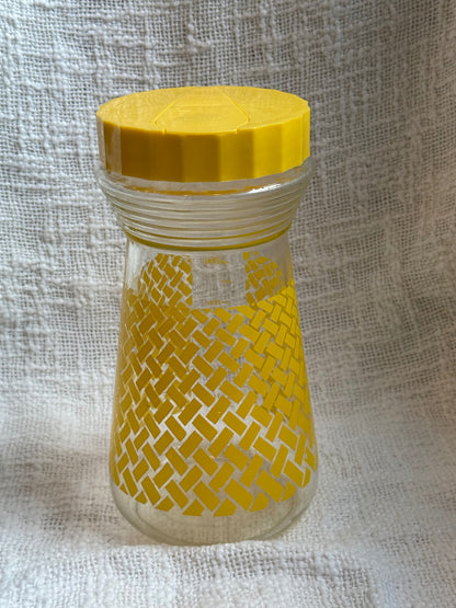 Mid century juice carafe yellow